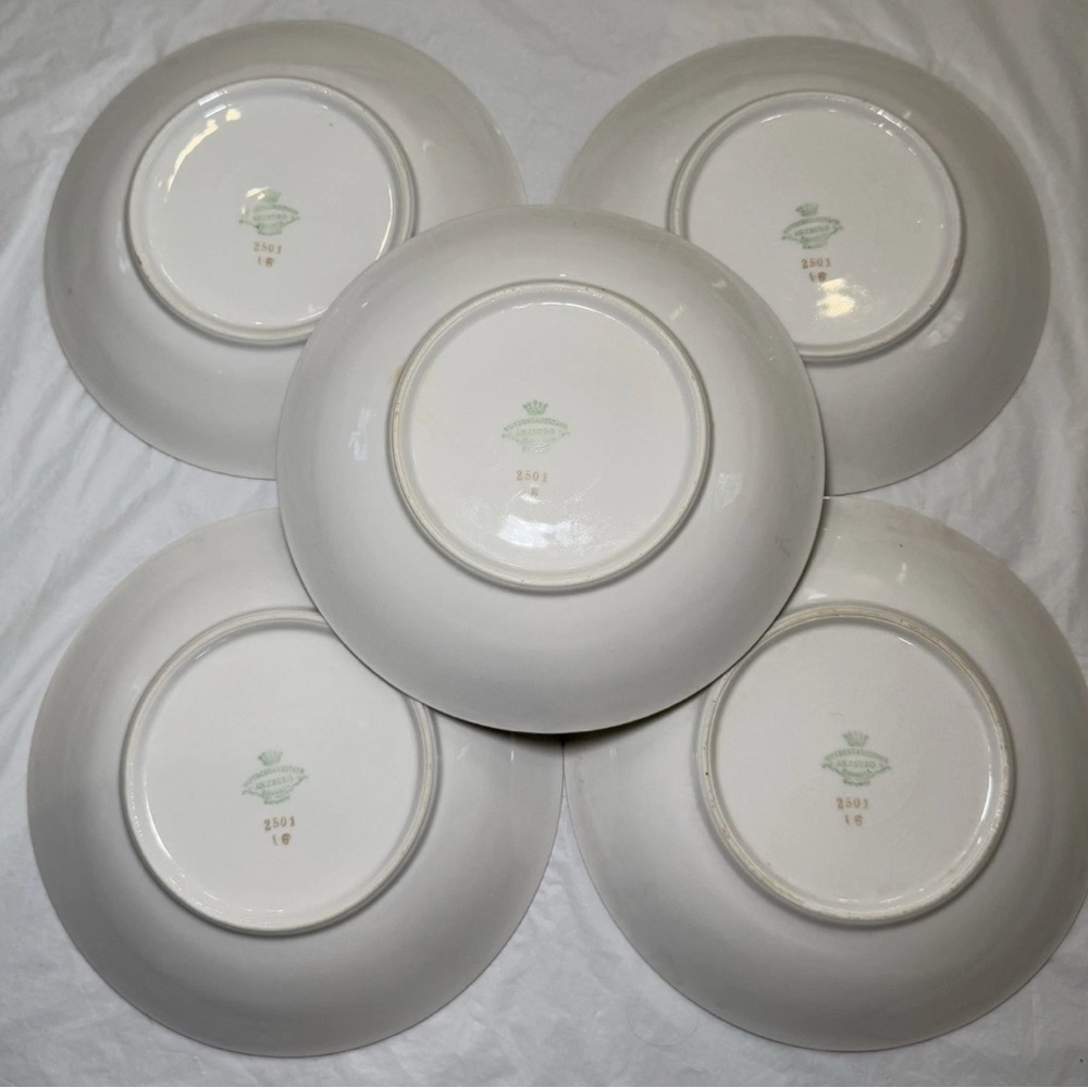 HUTSCHENRUTHER ARZBERG BAVARIA GERMANY FERNDALE Lot Of 5 Salad Plates 7.5" - Picture 4 of 5